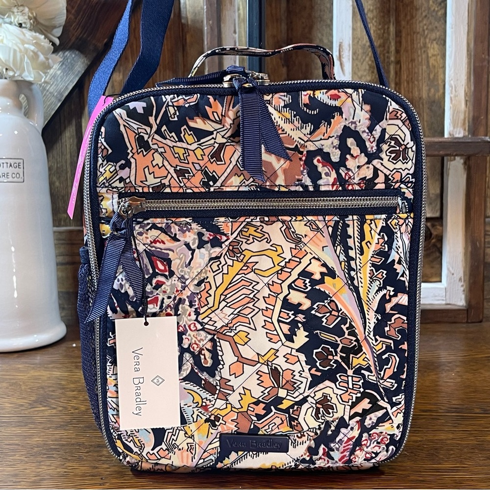 Vera Bradley Tangier Paisley Deluxe Lunch Bunch Insulated Tote Bag New NWT